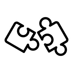 puzzle Line Icon