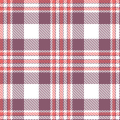 Modern Deep Dark Mauve Seamless Tartan Textile Design