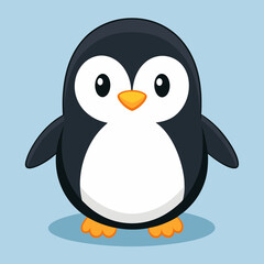 penguin on the snow