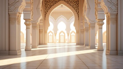A photo of an Islamic architectural archway.