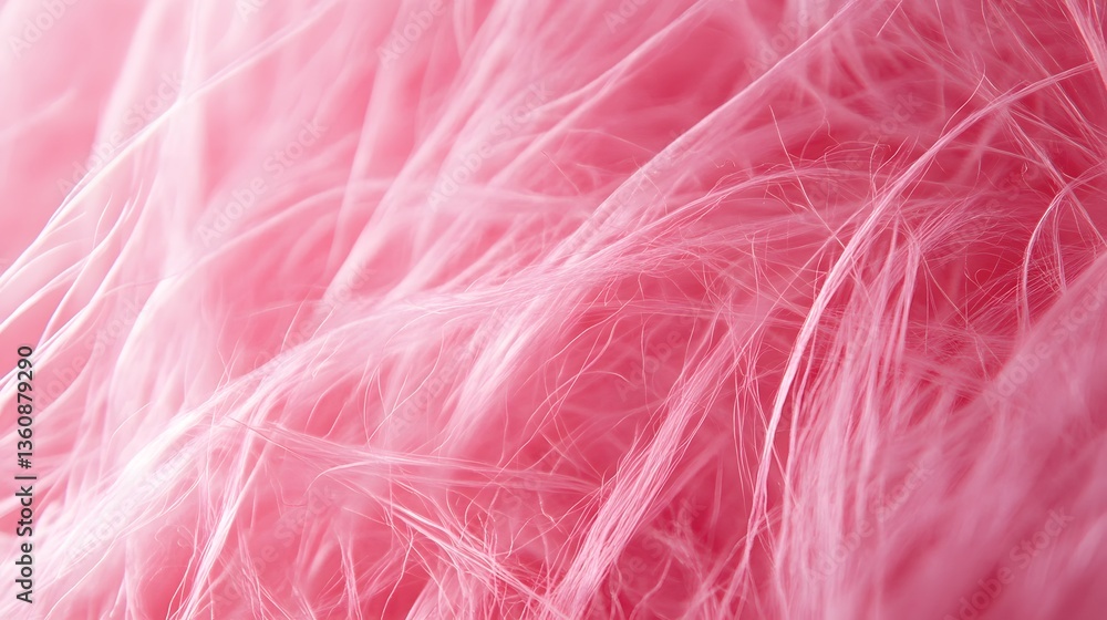 Aufkleber Pink fur background creating soft and textured visual effect