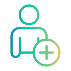 add Line Gradient Icon