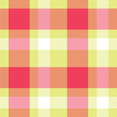Modern Vivid Yellowish Tan Seamless Tartan Textile Design