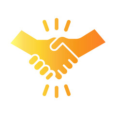 Obraz premium handshake Gradient icon