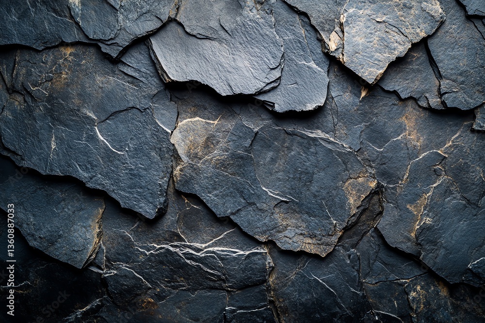 Aufkleber dark slate texture background showing natural stone surface and patterns