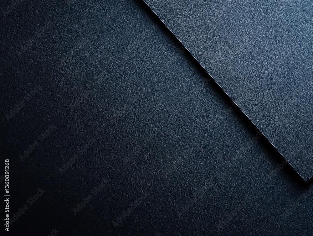 Aufkleber dark blue textured paper overlap with subtle light gradient background