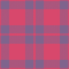 Warm Dark Pink and Soft Dusty Purple Seamless Tartan Textile Design