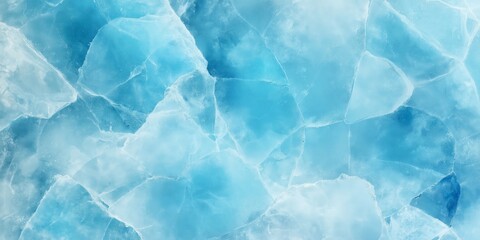 Obraz premium Stunning translucent blue ice pattern with crystalline texture and cool hues