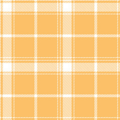 Pastel White and Dusty Apricot Seamless Tartan Textile Design