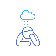 Depression  Vector icon