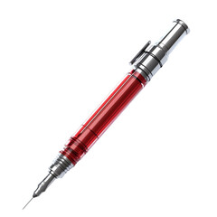 Fototapeta premium Insulin Pen Medical Device Used to Inject Insulin Isolated on Transparent Background