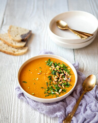 Red Lentil Sweet Potato Soup