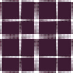 Metallic White Seamless Tartan with Rich Aubergine accents Textile Design