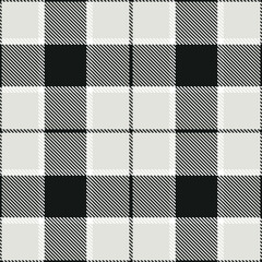 Modern Vivid Almost Black Seamless Tartan Textile Design