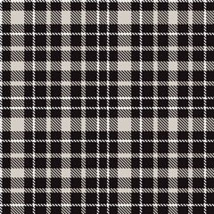 Deep Almost Black Seamless Tartan with Pastel Silver accents Textile Design