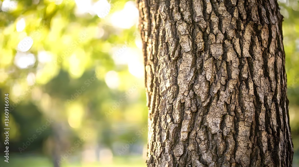 Poster close up of tree bark texture in nature with blurred background