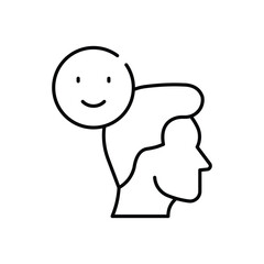 Positive Attitude Vector icon