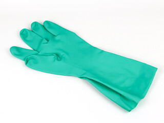 Rubber gloves isolated - on white background