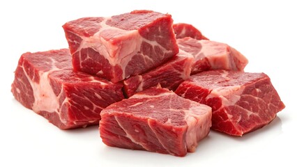 Hearty Stack of Beef Cubes