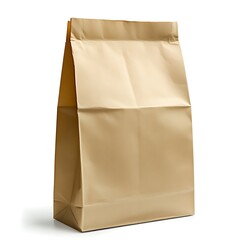 Paper bag isolated on white background