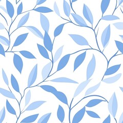 Repetitive seamless patterns of Spring leaf