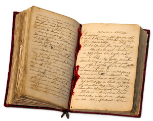 Unveiling Secrets, A Bloodstained Diary Echoes Untold Stories and Mysterious Inscriptions from a Bygone Era, Its Aged Pages Whispering Tales of Intrigue and Forgotten Lore