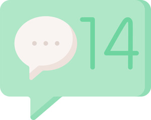 new message Illustration on a white background.