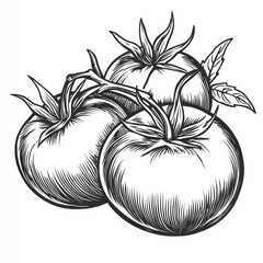 Vintage Illustration of Tomatoes