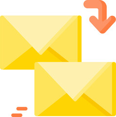 reply Illustration on a white background.