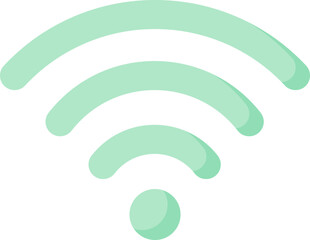 wifi signal Illustration on a white background.