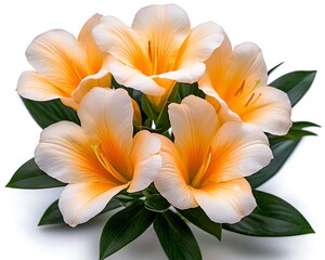 Fototapeta premium Peach Lilies Close-up