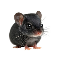 Tiny Shrew Scurrying Across Forest Floor Isolated on Transparent Background