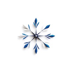 Obraz premium 3d snowflake logo design