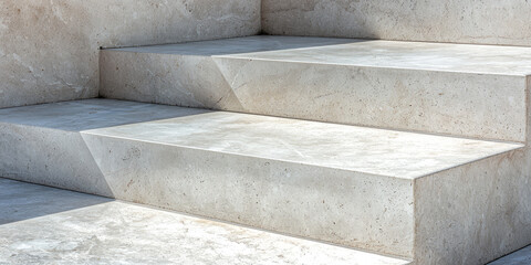 Stone marble steps, outdoor staircase entrance to a museum or theater.