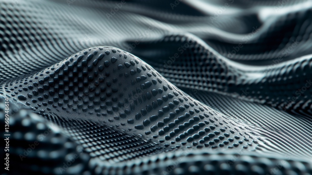 Fototapete abstract dark gray textured surface with undulating pattern.