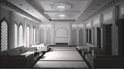 Obraz premium Serene Islamic hall