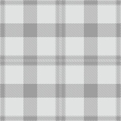 Modern Seamless Tartan in Soft Grey tones Textile Design