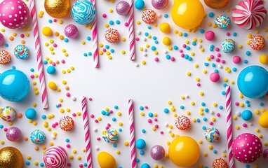 Colorful Candy Confectionery Arrangement