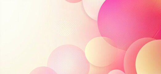 Abstract Circle Design in Soft Pink and Gold for Creative Backgrounds