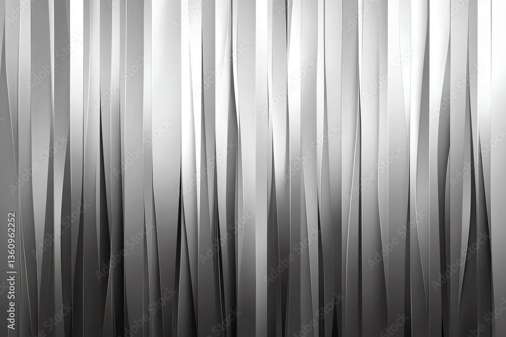 Aufkleber abstract silver vertical lines background with subtle curves and light