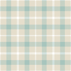 Soft Light Grey Seamless Tartan with Pale White accents Textile Design