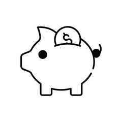 piggy bank Vector icon