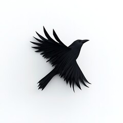 Fototapeta premium 3d crow logo effect