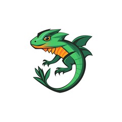 3d lizard logo design