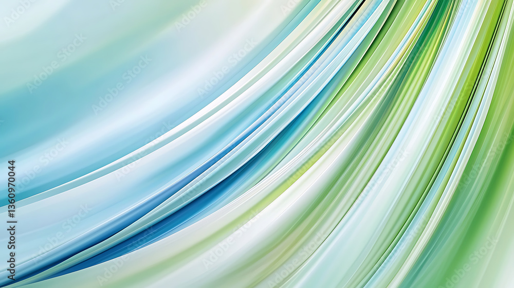 Poster fluid motion abstract artwork modern design digital creation soft colors smooth lines conceptual aes