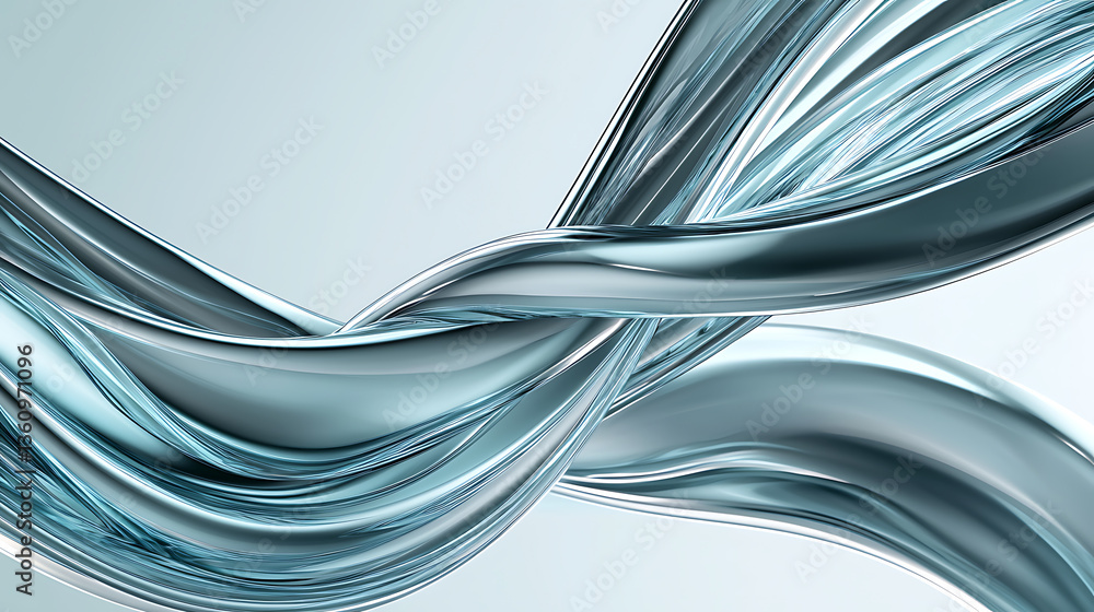Poster flowing water waves abstract design digital art calm environment close-up fluid dynamics