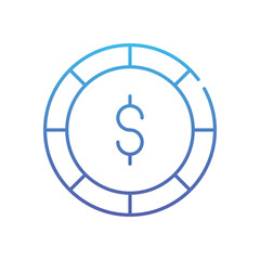 Coin Vector icon
