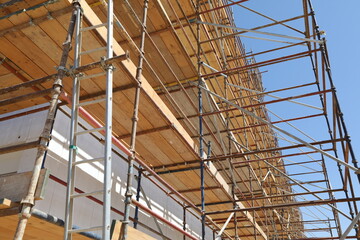 Construction and scaffolding works of wood