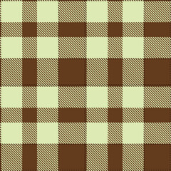 Pale Brown Seamless Tartan with Cool Chocolate accents Textile Design