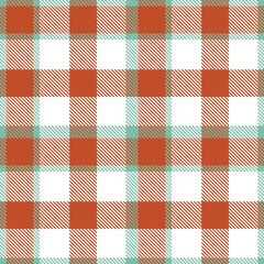 Modern Light Pale Teal Seamless Tartan Textile Design
